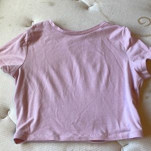 Small pink baby tee